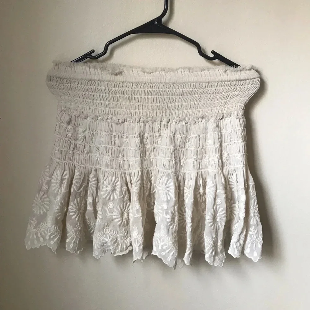 LoveShackFancy Ruffle Ruched Skirt, size XXS - Picture 2 of 9
